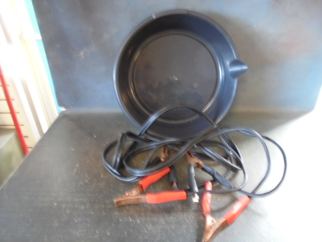 lot 21 image: Drain Pan & Jumper Cables