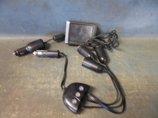lot 60 image: Garmin GPS and 12 Volt Adaptor