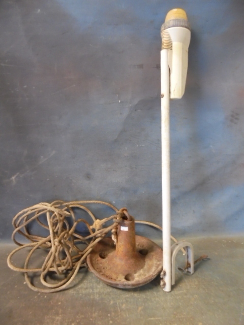 lot 68 image: Boat Anchor and Light