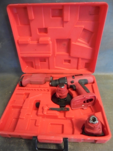 lot 96 image: Handy Toughest Cordless Drill with Attachments