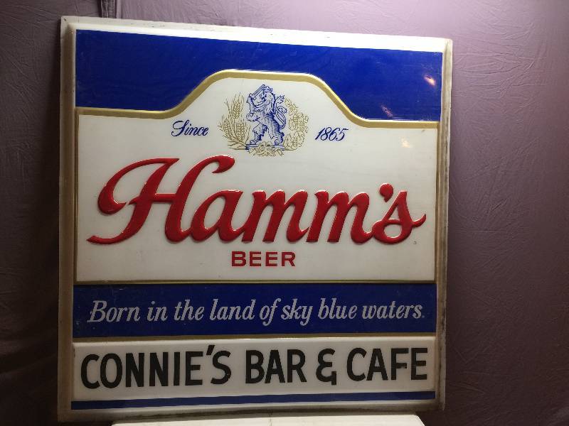 lot 50 image: Large Hamms Beer Sign