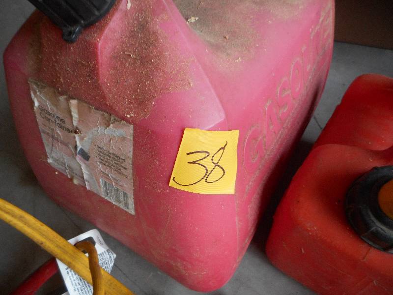 lot 38 image: Gas Cans and Jumper Cables