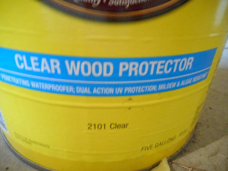 lot 29 image: Cabot 5 Gallon Clear Wood Protector