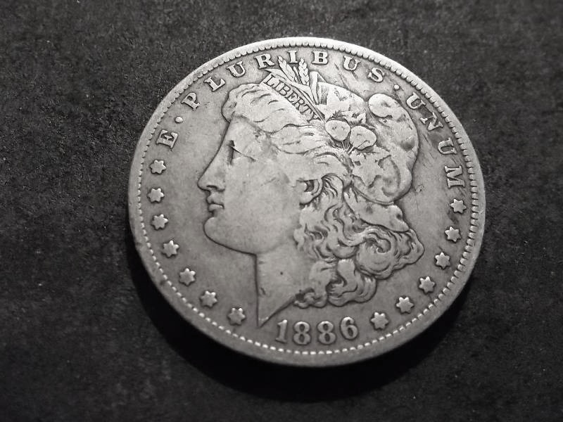 1886 O Morgan Silver Dollar