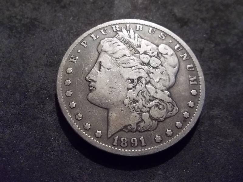 1891 CC Morgan Silver Dollar