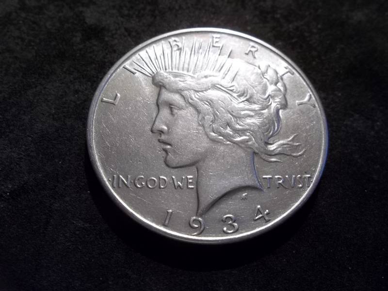 1934 D Silver Peace Dollar