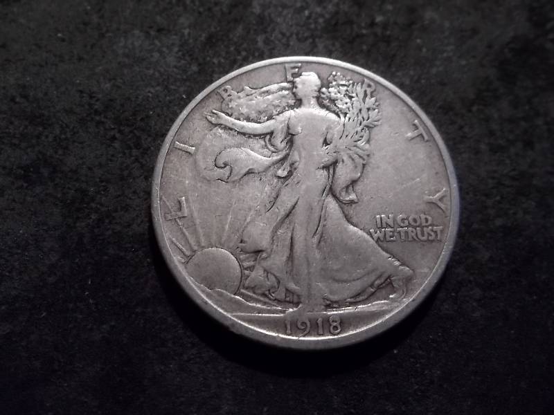 1918 D  Walker Half Dollar