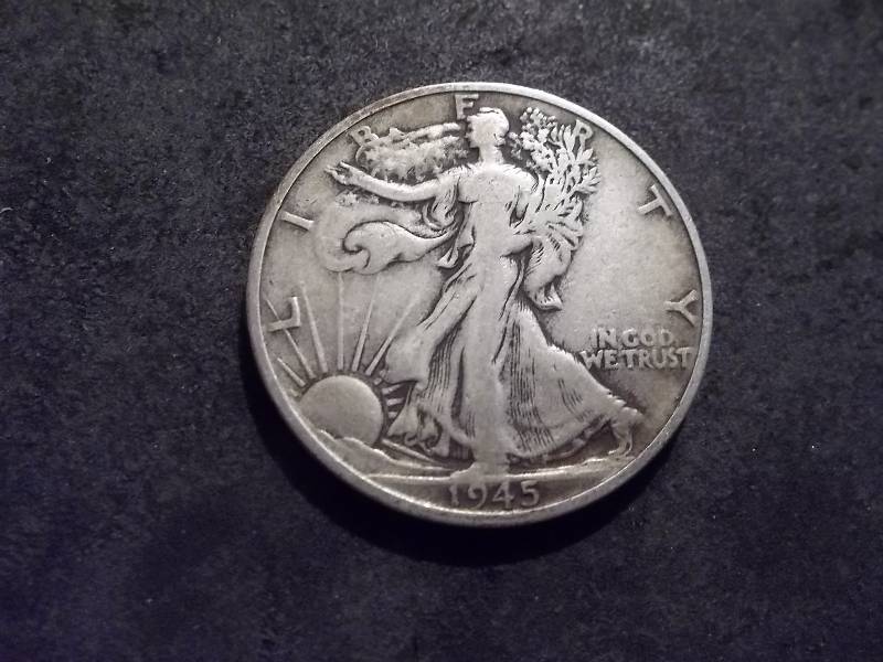 1945 S  Walker Half Dollar