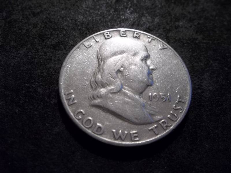 1951 D Franklin Half Dollar