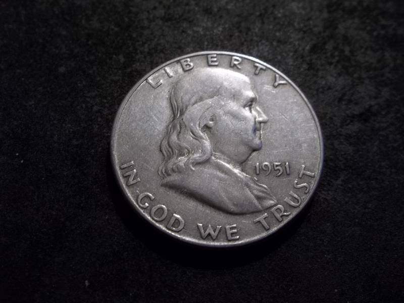 1951 S Franklin Half Dollar