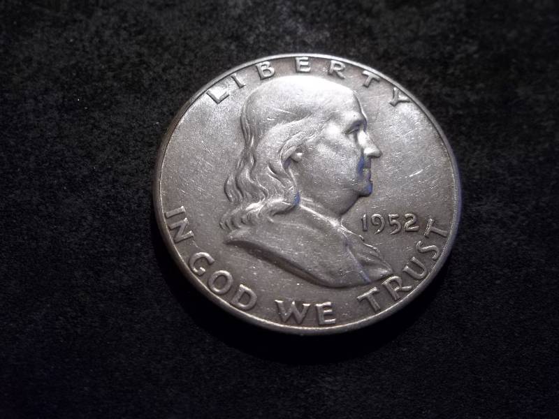 1952 S Franklin Half Dollar