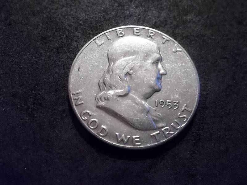 1953 S Franklin Half Dollar