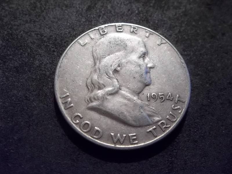 1954 D  Franklin Half Dollar