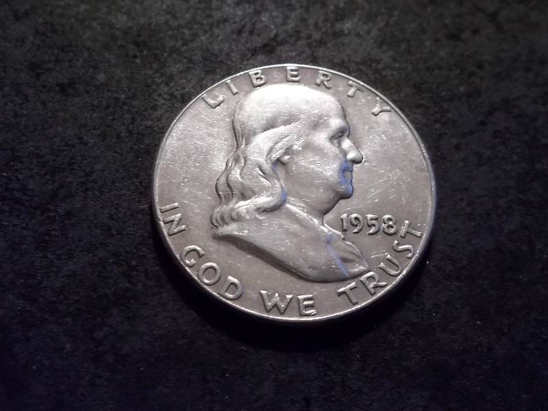 1958   Franklin Half Dollar