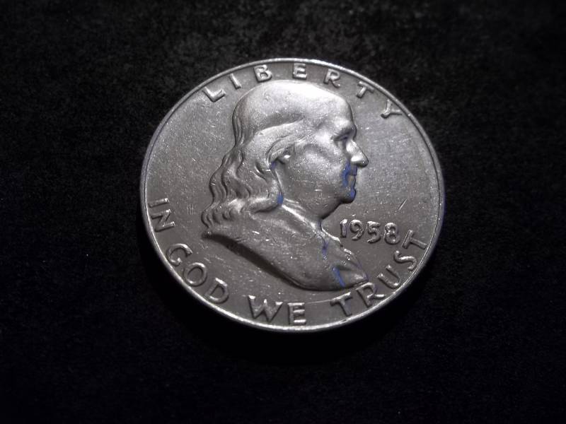 1958 D  Franklin Half Dollar