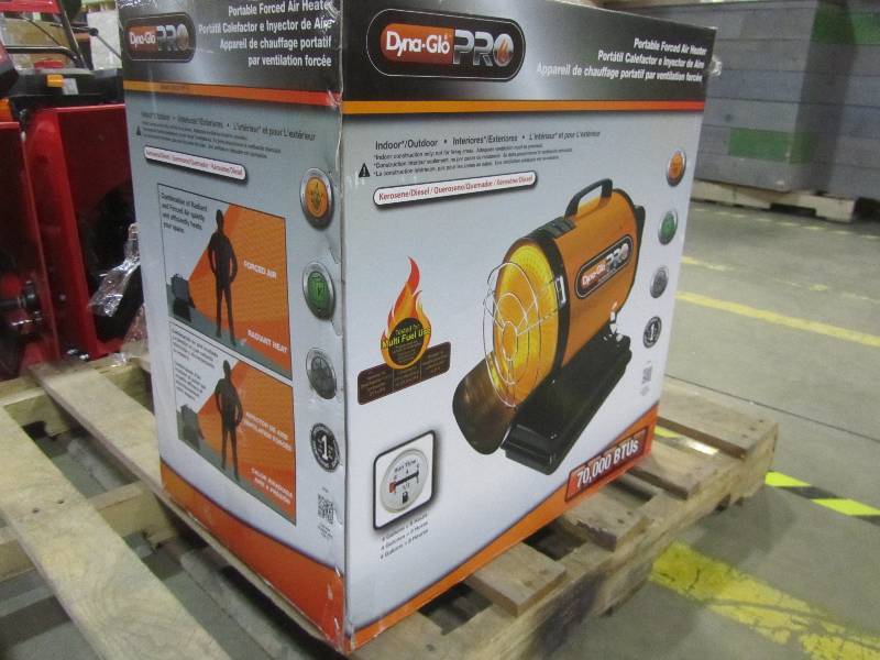 Dyna-Glo Pro 70K BTU Kerosene Radiant Forced Air Heater | MN Home Outlet  Auctions Burnsville #43 | K-BID