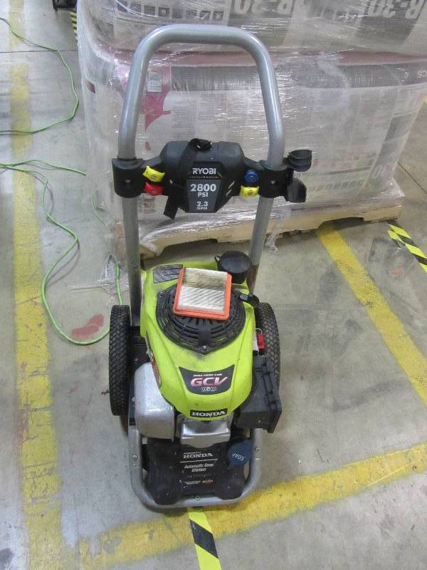 lot 8 image: Ryobi 2800-PSI 2.3-GPM Honda Power Control Gas Pressure Washer