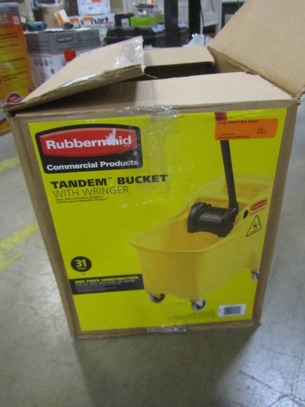 lot 24 image: Rubbermaid Commercial Products 31 qt. Tandem Mop Bucket