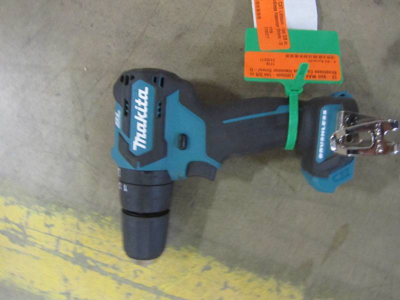 lot 28 image: Makita 12-Volt MAX CXT Lithium-Ion 38 in. Brushless Cordless Hammer Driver-Drill (Tool Only)
