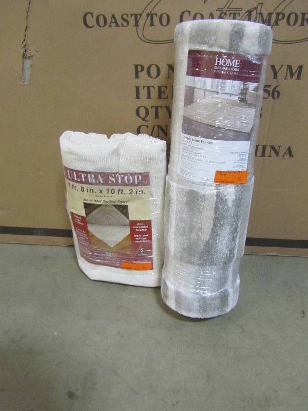 lot 82 image: Home Decorators Collection Water Color 1 ft. 11 in. x 7 ft. 4 in. RunnerUltra Stop Rug Pad