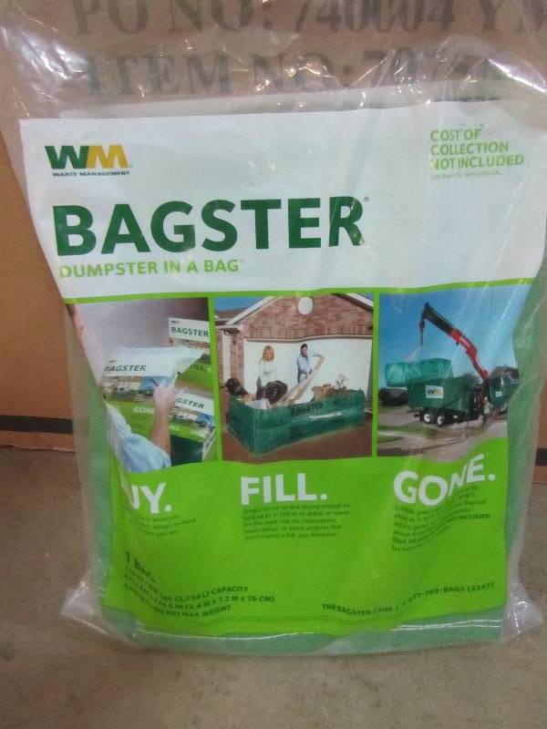 lot 83 image: Bagster 3CUYD Dumpster in a Bag