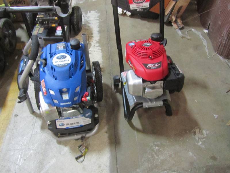 lot 92 image: Powerstroke 3,100-PSI 2.4-GPM Subaru Electric Start Gas Pressure WasherSimpson MS60773-S 2800 PSI 2.3 GPM Gas Pressure Washer Powered by HONDA