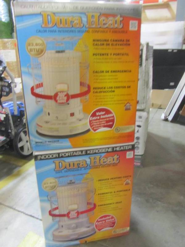 lot 95 image: DuraHeat 23,800 BTU Indoor Kerosene Portable Heater (2x)
