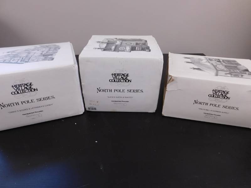 lot 32 image: Department 56 Heritage Village Collection North Pole Series #2