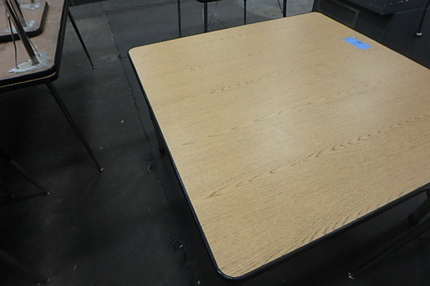 (4) 48 Adjustable Square TableDesks