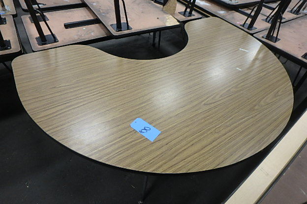 Half Round Teachers  Table