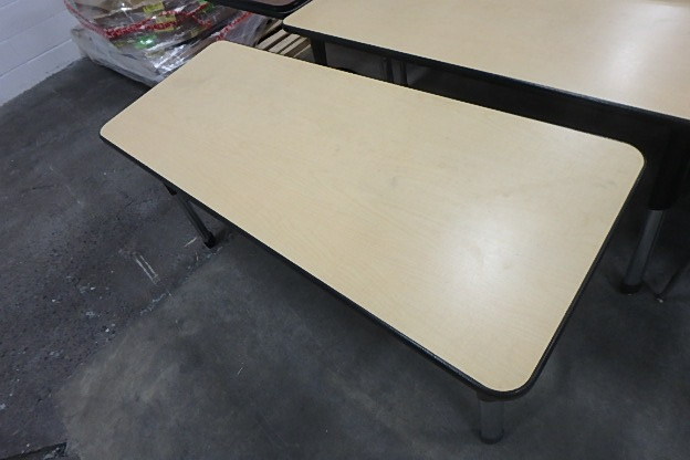 (6) Wood look Tables 5 X 2