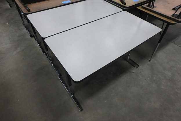 (6) Grey Top TablesDesks