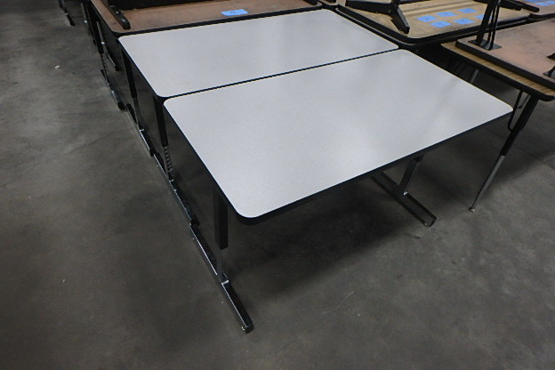 (6) Grey Top TablesDesks