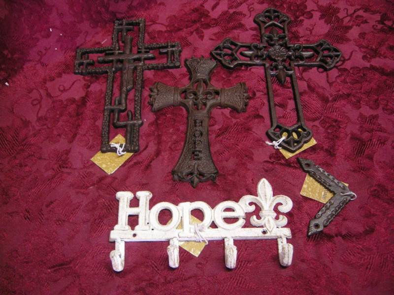 lot 51 image: Cast Crosses, Hooks