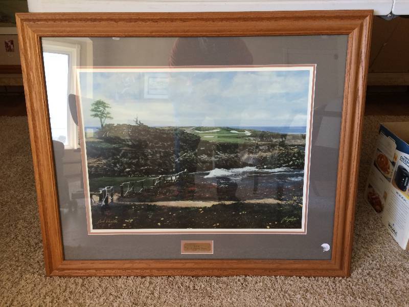 lot 45 image: 16th At Cypress Point Signed By Jack Proctor Numbered 216750&nbspThe big three from the Original Pebble Beach PGA tournament. They do not play this format anymore.