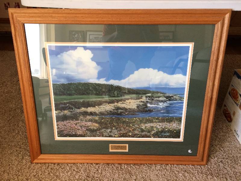 lot 47 image: 17th At Cypress Point Signed By Jack Proctor Numbered 249750&nbspThe big three from the Original Pebble Beach PGA tournament. They do not play this format anymore.