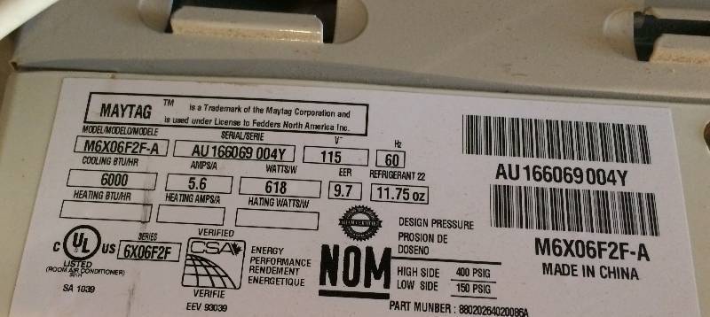 lot 122 image: Window Air Conditoner - Tested Working