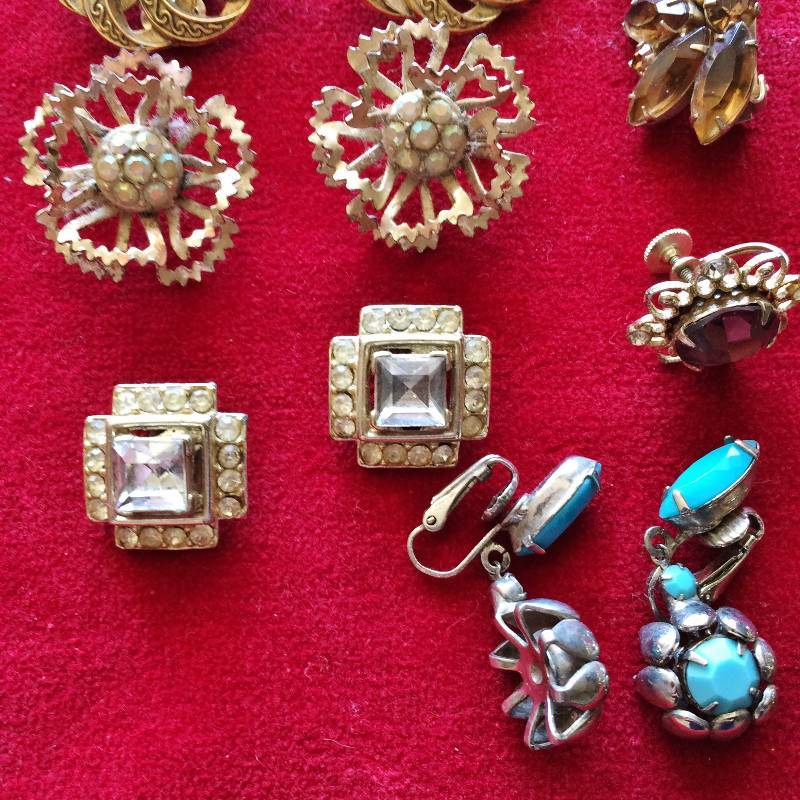 lot 155 image: WOW Assorted Lot Of Stuning High End Designer Costume Jewelry - Sterling Silver Pieces That We Know Of - Ring (stone removed), Pine Cone Pendant & Rose Earrings...possibly more - Please look at all the pics