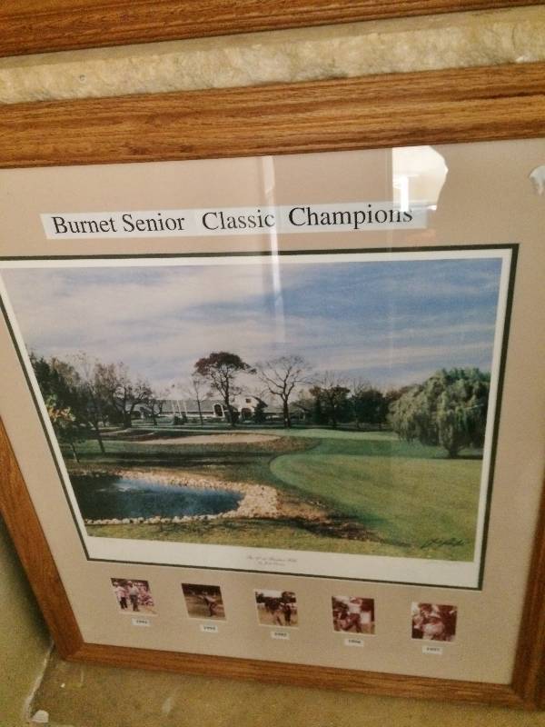 lot 44 image: Framed Burnett Senior Classic Champions Includes Autographed Pictures -&nbspFirst five years. 3 were made. 
