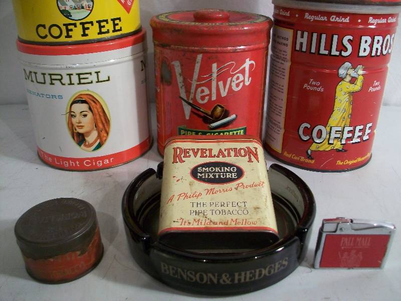 lot 50 image: Tobacco & Coffee Tins