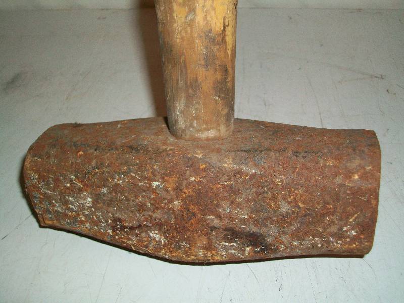 lot 65 image: Sledge Hammer & Pipe Wrench