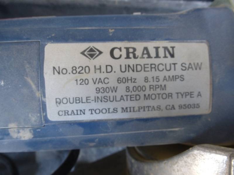 Crain Undercut Saw