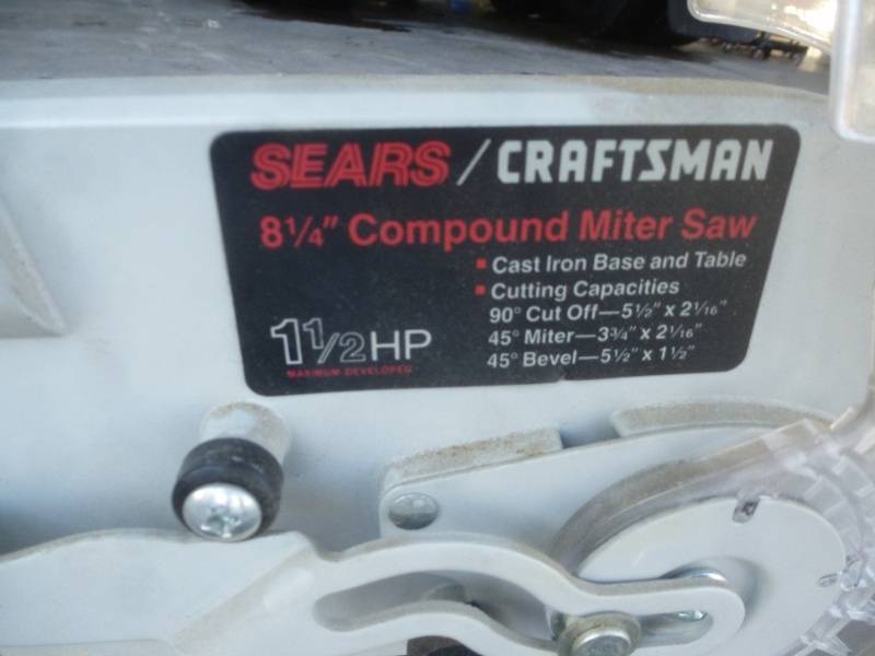 Sears Craftsmen Compound Miter Saw
