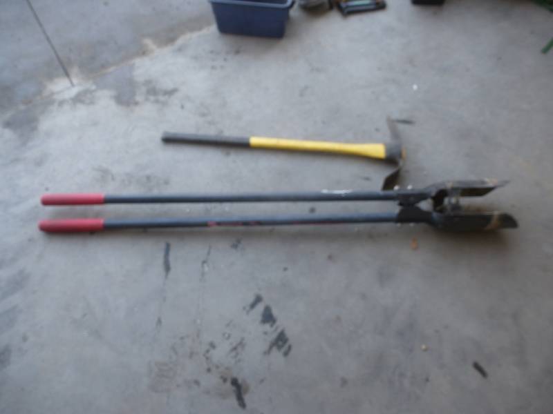 Post Hole Digger & Pick Ax