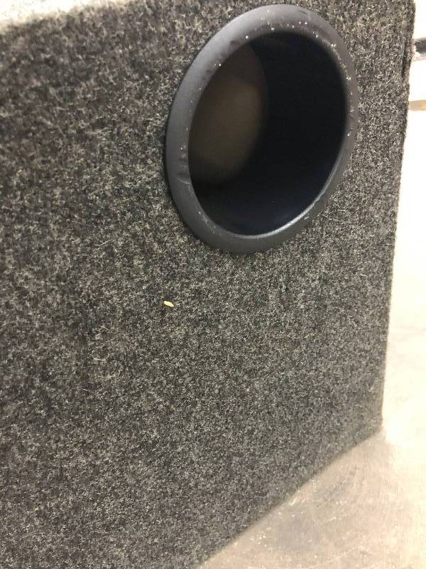lot 2 image: (2) DUAL Subwoofers with Box