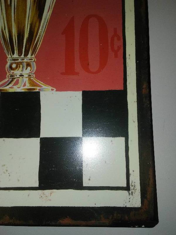 lot 47 image: Shakes 10 Cents, Metal Sign