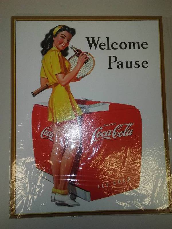 lot 59 image: Drink Coca Cola Metal Sign