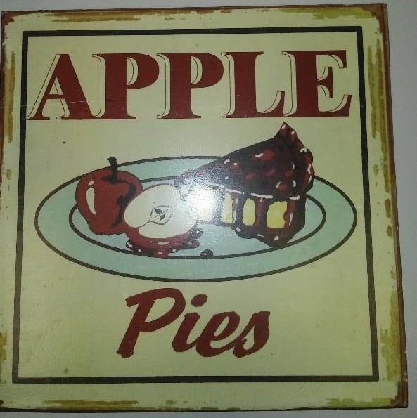 lot 70 image: Apple Pies Metal Sign