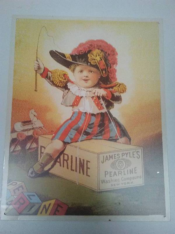 lot 71 image: James Pyles Pearline Metal Sign