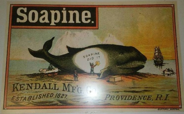 lot 72 image: Soapine Metal Sign,